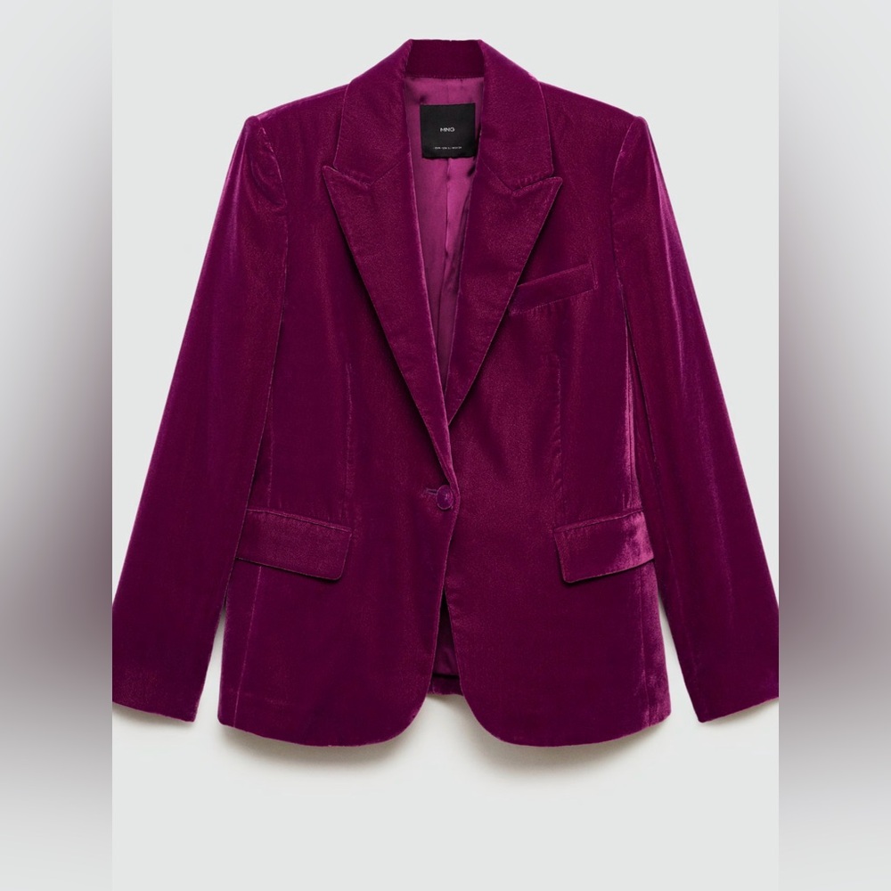 Mango velvet blazer